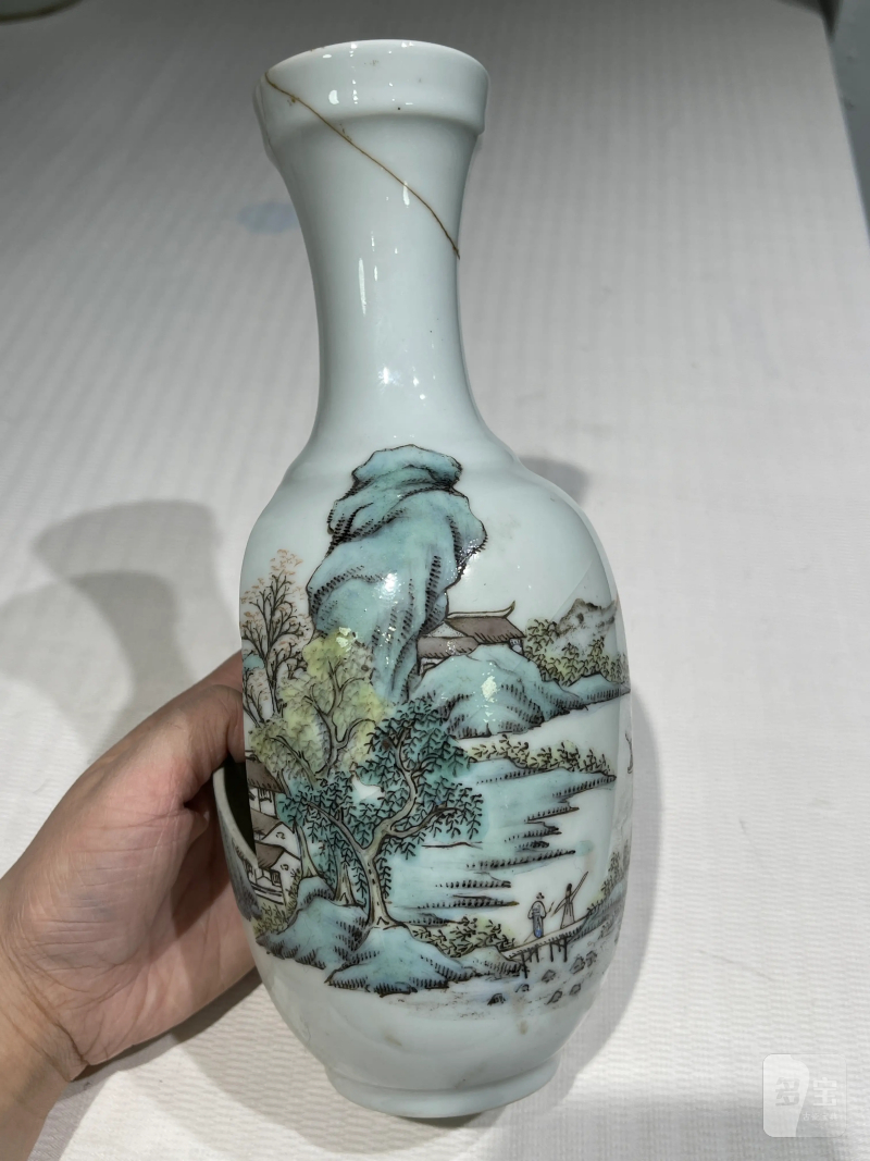 清代 粉彩花鸟纹瓶一组二十一件 - 图51